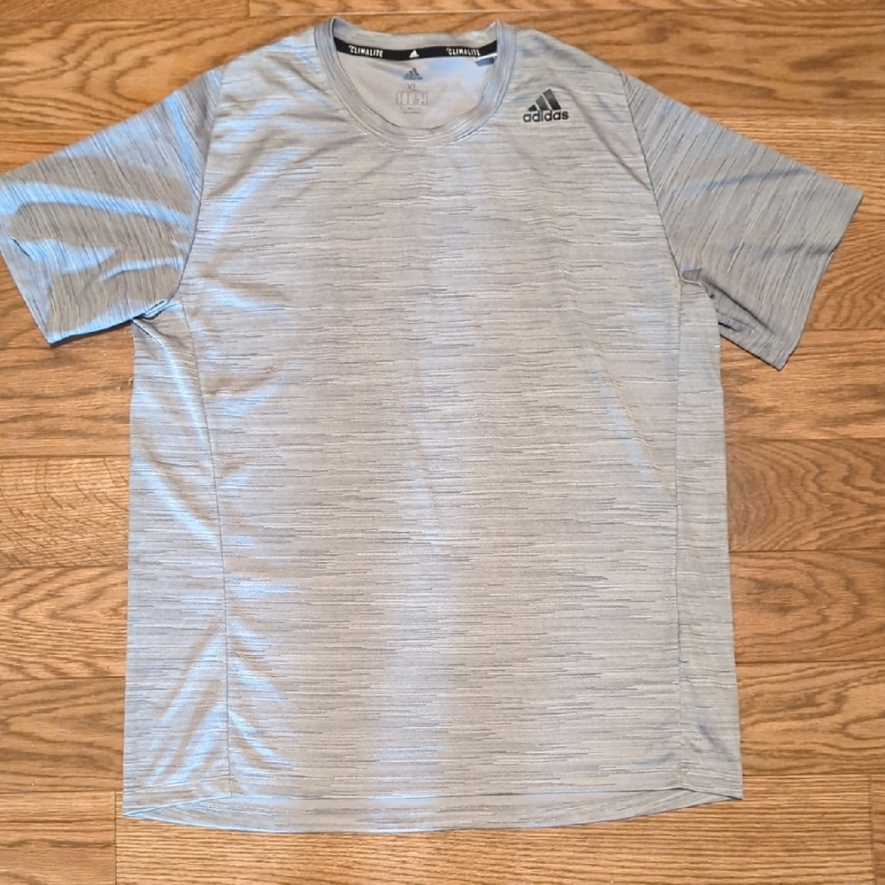 Adidas Men's Light Gray Short Sleeve Tee